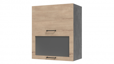 Шкаф кухонный настенный с 2-мя откидн. дверями/стекло 800 мм. (Лофт)