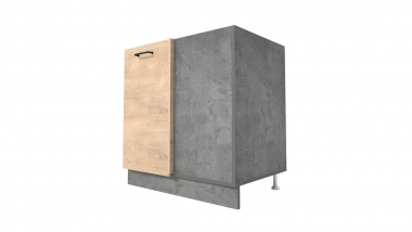 Шкаф-стол кухонный 1 дв. под мойку универсальный (к столам гл. 370 мм.) 800 мм. (Лофт)